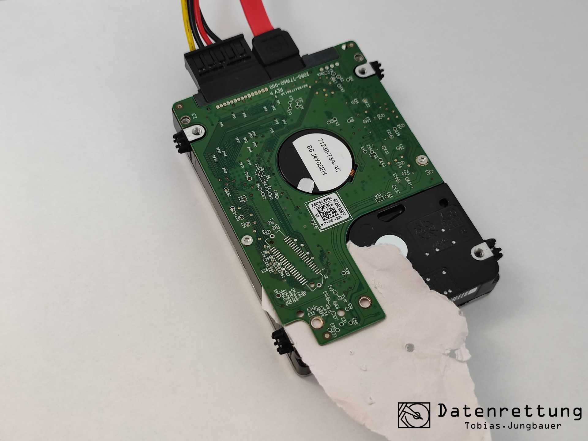 WD Festplatte Service Area Reparatur